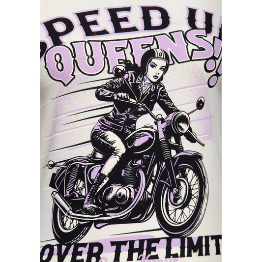 queen kerosin speed up queens women t-shirt - off-white