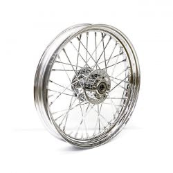 2.50 x 19 front wheel set 40 chr spokes - 08-17 Dyna (no ABS)
