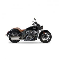 kesstech brave standard slip-on mufflers chr - Indian: 21-22 Scout