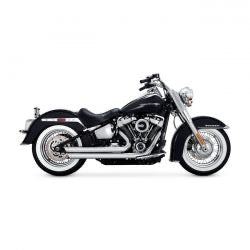 vance & hines 2-1/2" bigshots staggered pcx exhaust chr - 18-24 FX/FL/20-24 FXS
