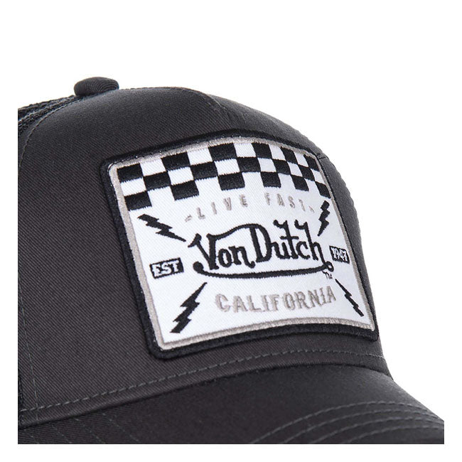 Von Dutch Square Trucker Cap Blk