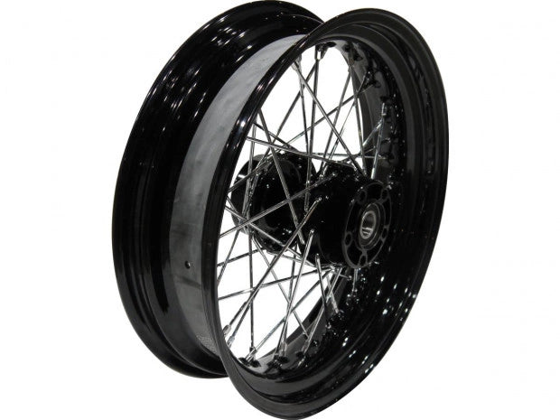 3.00 x 16 front wheel 40 spokes - blk - 13-17 FLS