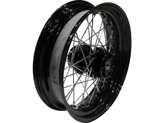 3.00 x 16 front wheel 40 spokes - blk - 13-17 FLS