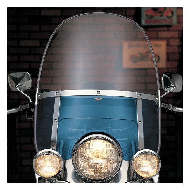 NC beaded heavy duty windshield - blue - 49-59 FL/ 80-83/ 93-05 FXWG/ 87-17 FLS