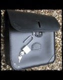 dhcustom leather saddlebag with padlock