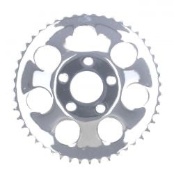 rear sprocket 48T chr - 73-85 4-speed Big Twin/ 79-81 XL Sportster