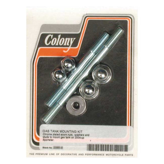 gas tank mount kit acorn chr - 04-22 XL Sportster