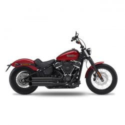 kesstech fusion long 2-2 exhaust blk big - 114" M8 Softail
