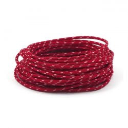 classic cloth covered electric wire blk/wht - 14 gauge (25ft)