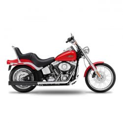 kesstech 2-2 FLSTS crossover slip-on ESM2 blk - 07-11 Softail