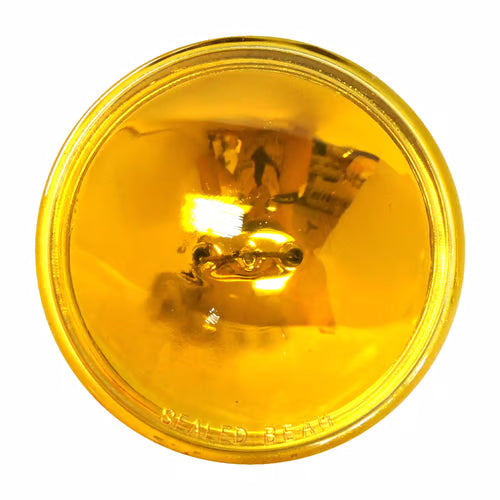 headlamp replacement sealed beam unit - 4,5" - amber clear lens