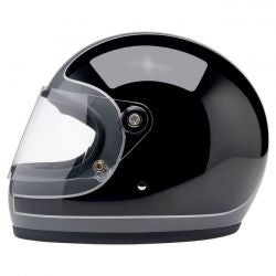 biltwell gringo s helmet storm gray/ black tracker gloss