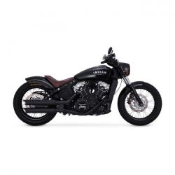 vance & hines twin slash 3" slip-on pcx mufflers blk - 15-22 Indian Scout