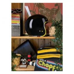 13 1/2 skull bucket helmet black