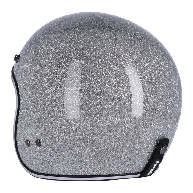 roeg jett helmet - disco leftl silver