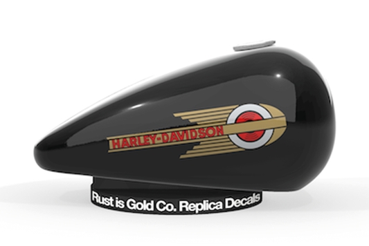 harley-davidson gas tank decal - 1936-1939