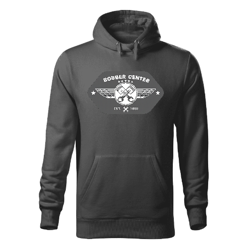 bobber center hoodie - dark gray