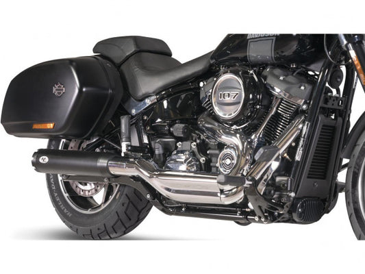 v-performance single slip-on muffler set chrome - 21-24 FLSB