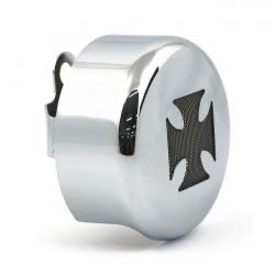 c-round horn cover maltese ceoss - chr - 93-24 H-D w side mounted horn