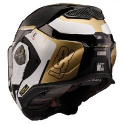 ls2 advant X metryk helmet black gold