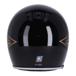 13 1/2 skull bucket helmet gloss black