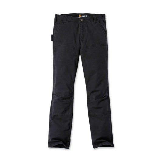 carhartt work pants stretch duck double front - black