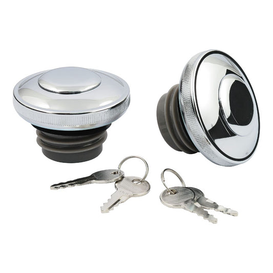 screw-in gas cap set with lock - 96-99 H-D (r + l)