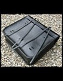 dhcustom leather saddlebag with padlock