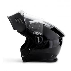 simpson darksome full-face helmet - blk metal