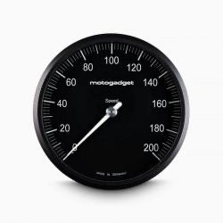 motogadget chronoclassic speedo face speedometer - blk - universal