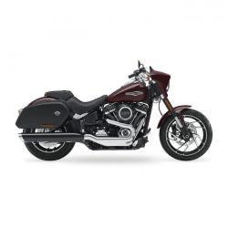 kesstech solo X 2-1 slip-on chr solo X end caps - 107" M8 Softail