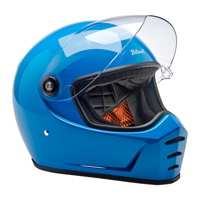 biltwell lane splitter helmet - Tahoe Blue