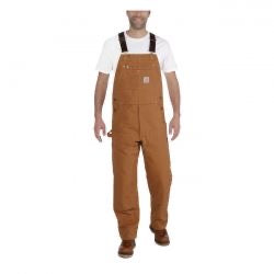 carhartt relaxed fit duck bib overall - carhartt brown