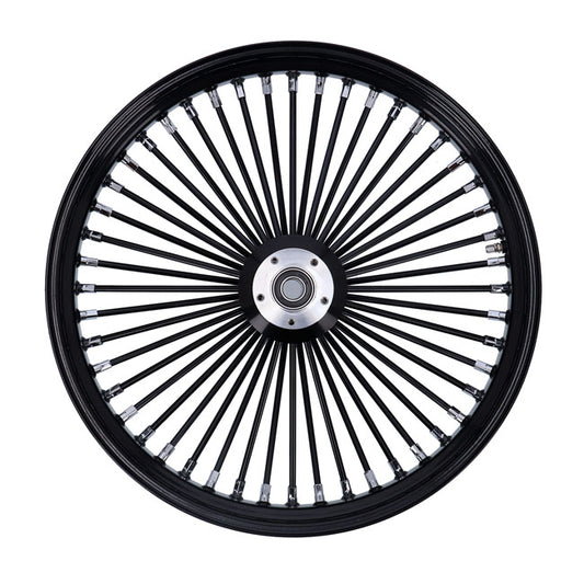 3.50 X 23 DF front wheel set 48 fat spokes blk - HD custom applications