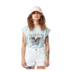 von dutch printed women t-shirt - light blue