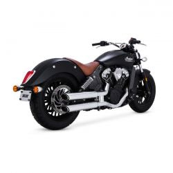 vance & hines twin slash 3" chr - 15-22 Indian Scout