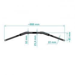 killer custom 1-1/4” fat drag bar - 21-24 Sportster S