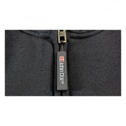 john doe zip hoodie 2 color hoodie - gray/blk