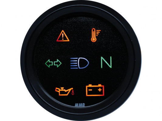 mmb indicator light unit blk face - 48mm