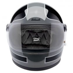 biltwell gringo s helmet storm gray/ black tracker gloss