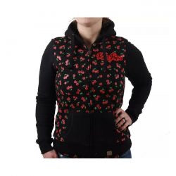 rusty pistons borego female zip hoodie - blk