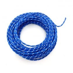 classic cloth covered electric wire blk/wht - 14 gauge (25ft)
