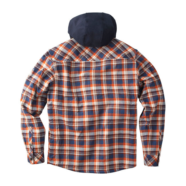 west coast choppers sherpa vezeték flanel kabát - barna/narancs