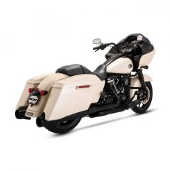 vance & hines pcx dresser duals crossover headers blk - 17-24 FLT/ 23-24 FLH