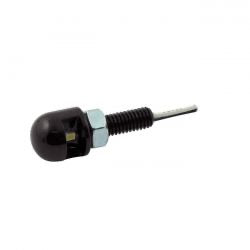 xray round license plate led light - blk