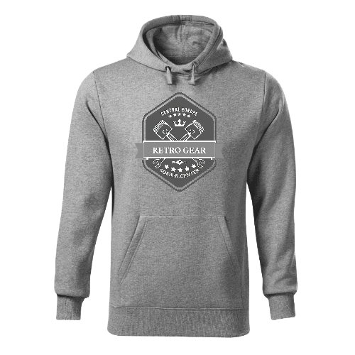bobber center custom parts hoodie - gray