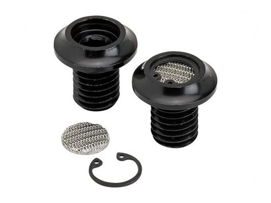 lowbrow radius breather bolts 1/2"-13 blk - 91-20 XL/ 93-99 Big Twin