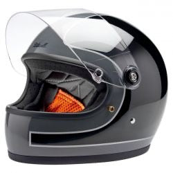 biltwell gringo s helmet storm gray/ black tracker gloss