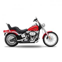 kesstech 2-2 3" low slip-on ESM2 blk - 07-11 Softail