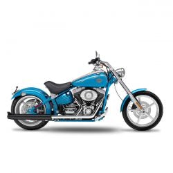 kesstech 2-2 FLSTS crossover slip-on ESM2 blk - 07-11 Softail